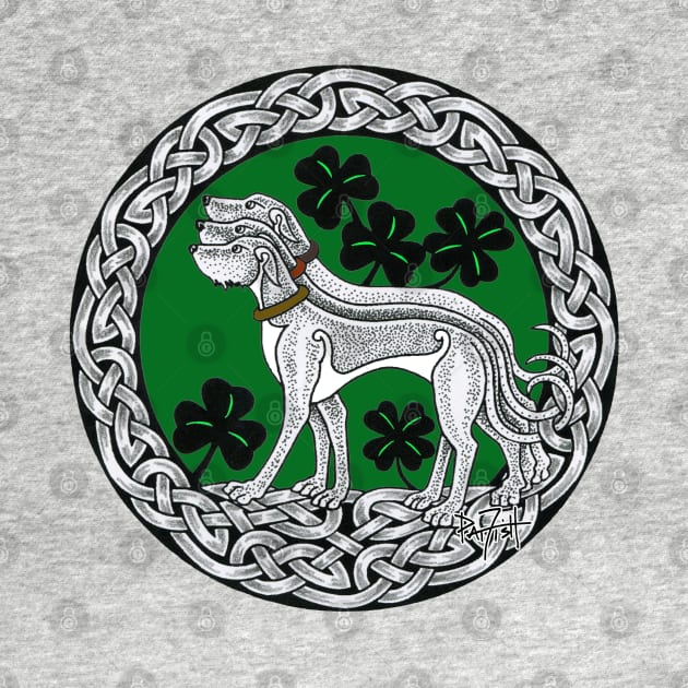 Triple Celtic Irish Wolfhound Ring by patfish